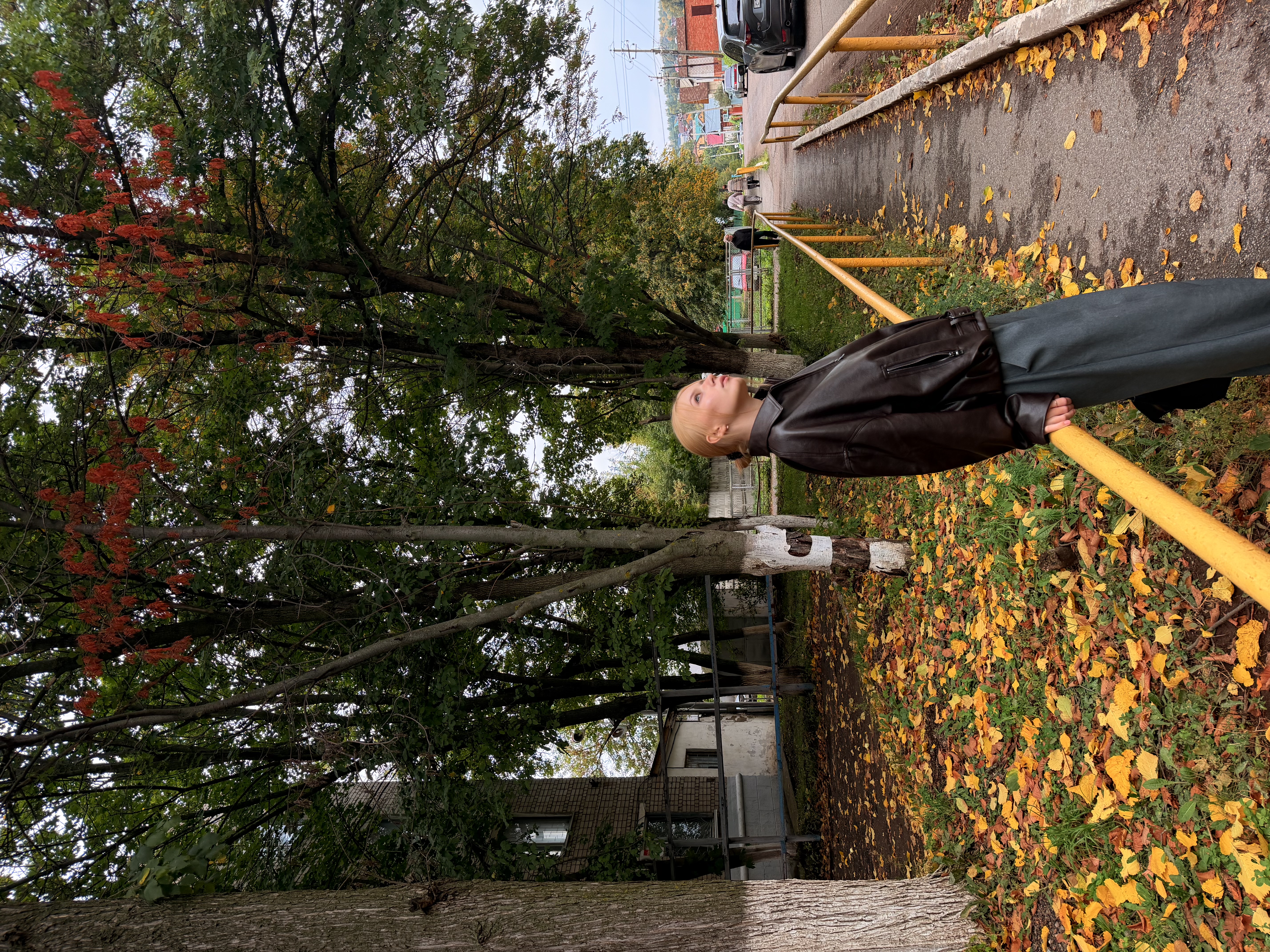 Russash en un paisaje de otoño